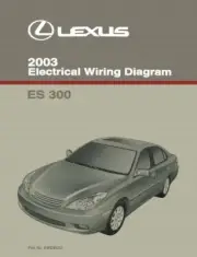 2003 Lexus ES 300 Wiring Diagrams Schematics Layout Factory OEM