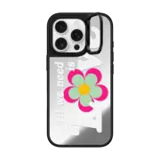 iPhone 16 Pro Mirror Ring Stand Case MagSafe Compatible Love by Quotes by Christie