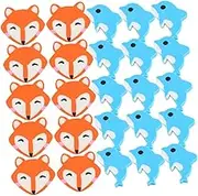 1 Set Cute Animal Shaped Erasers Fox and Dolphin Erasers for Soft and Gentle for School Supplies Art Projects and Creative Writing