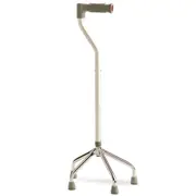 Small Offset Base Quad Walking Stick, Max 75kg