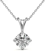 [Generic] Customize Jewel GIA/IGI 0.70 Carat Round Cut Natural Earth Mined Diamond Solitaire Trellis Style Pendant In 14k White Yellow Rose Gold For Women,E-SI, Medium, Gemstone, natural diamond