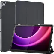 [DMLuna] Case for Samsung Galaxy Tab A9 Plus 11" Tablet 2023 Model (SM-X210/X216/X218), Multi-Viewing Angles Slim Premium PU Leather Cover with Auto Wake Sleep for Galaxy Tab A9+ 11" Tablet, Black