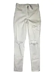NWT American Eagle Next Level Stretch Hi-Rise Stretch Jean Jeggings Sz 6 White