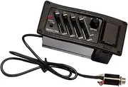 Kisangel Guitar Pickup Eq Preamp Amplifier with Band Control Easy Assembly for Acoustic Guitars Essential Accessory for Sound Includes Connecting Wire Black