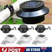 2-10Pcs Solar Powered LED Gutter Wall Fence Lights Outdoor Garden Security Lamp