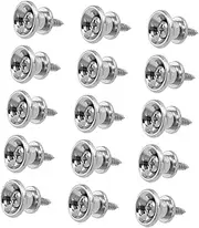 LOLIPPYY 15pcs Guitar Strap Locks Durable Guitar Strap Fixators for Easy to Install Locking Pegs for Musicians