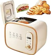 Bread Maker, 600g Bread Machine with Automatic Dough Kneading & Fermentation, 15h Reservation, 1h Keep Warm, Non-Stick Coating, 3 Crust Colors, Split Design, Breadmaker for Gluten Free