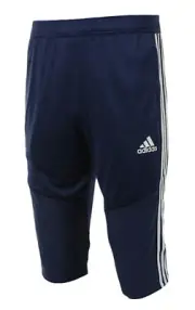 Adidas Youth TIRO 19 3/4 Pant Training Soccer Navy Casual GYM Kid Pants DT5150
