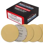 60 Grit 6" Sanding Discs, Box of 80 - Hook & Loop Abrasive Sandpaper