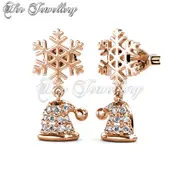 Snowy Santa Earrings