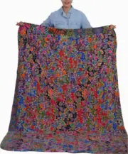Handmade Reversible Printed Batik Quilt Blanket Throw, Quilt Patchwork, Upcycled
