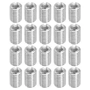 25Pcs Threaded Inserts, M8-1.25x18 & M12-1.75x18 Thread Repair Insert