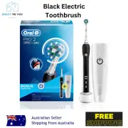 Oral-B Pro 2000 Powered By Braun Black Electric Toothbrush + Travel Case