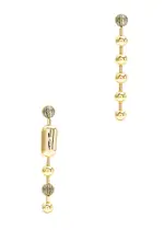 Marc Jacobs The Monogram Ball Chain Drop Earrings - Gold ONE SIZE