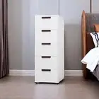 5 Drawer Rolling File Cabinet Mobile File Cabinet Bedroom Laundry Room Dorm