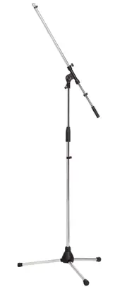 AMS MA409 Heavy Duty Mic Boom Stand with 80cm Boom Arm, Chrome Finish
