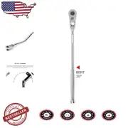 High Torque 3/8 Inch Drive Flex Head Ratchet – 12 Inch Quick-Release Design