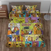 Personalized Never Too Old For Scooby Doo Cartoon Characters3D Quilt Bedding Set
