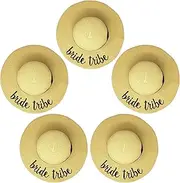 [Funky Junque] Womens Friends & Family Vacation Embroidered Floppy Beach Sun Hat Bundle