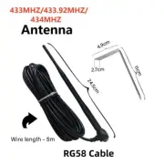 433mhz External Antenna 433 gate garage remote control 5m long Cable