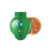 Green Dash Christmas Tree Mini Waffle Maker 4 In. Nonstick 350 watts