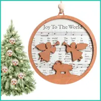在飛比找蝦皮購物優惠-聖誕樹的樂譜裝飾品木製聖誕裝飾品聖誕樹聖誕裝飾品節日 nov