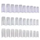 500pcs False Nail Tips Natural Transparent White Glue On Artificial Nails Tips