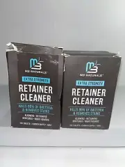 2 Boxs M3 Extra Strength Retainer Cleaner Tablets, 120 Count Each Box, Damaged B