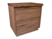 Clifton Live Edge Messmate Bedside Table