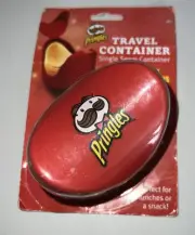 Vintage Pringles Potato Chip Holder Container Box Red. Plastic. Travel NIP