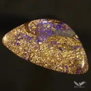 5.45 ct Boulder Opal Flash Blue Natural Australian Solid Polished Stone #7.070