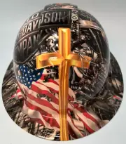 New Full Brim Hard Hat Custom Hydro Dipped HARLEY DAVIDSON