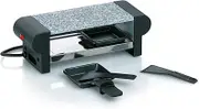 kela 66493 Raclette with Granite Top, for 2 People, 350 W, 230 V, Splügen, Black, Pack of 1