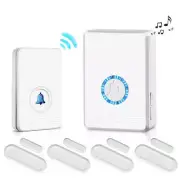Wireless Window/Door Open Entry Security Alarm Doorbell 48 Chime Magnetic Sensor