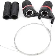 Twist Grip Switch Set, Speed Shifter Bicycle Gear Lever Mountain Bike Front Derailleur Handle Twist Grip Manual Gear Grip Brake Twist Shift Universal Gear Shift Mountain Bike Road Handlebar 1 Pair