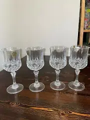 French Crystal Wine Glass Set of 4