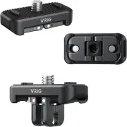 VRIG Quick Release Mount for Insta 360 X4 (New Version),Snap-On Magnetic 2 Prong