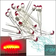 20 x LUMEX SSL-LX203 2mm RED LED Light Emitting Diodes Ceramic Base Hobby DIY