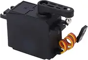 RC Car Servo Upgrade Wear Resistant Plastic Shell Lightweight RC Gear Servo Replacement for Wltoys 104072 Remote Control Vehicle Black