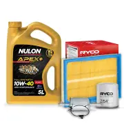 Ryco Oil Air Fuel Filter 5L APX10W40 Service Kit for Holden Barina SB 1.4 1.6L