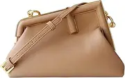 [Honorom] Women Clutch Purse Crossbody Bags,PU Leather Shoulder Bag with Metal Clasp Closure Cross Body Handbags
