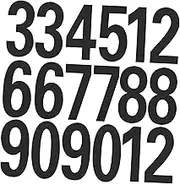 Operitacx 4 Sheets Reflective Mailbox Number Stickers of Bold Decals for Outdoor Use Easy to See from Distance for Mailboxes Addresses and More