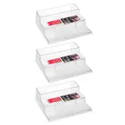 3x Boxsweden Crystal 3 Tier Shelf Home/Kitchen/Pantry Organiser Spice Rack