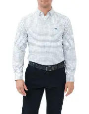 [Rodd & Gunn] Gunn Check Oxford 3 Long Sleeve Sports Fit Shirt in Ink