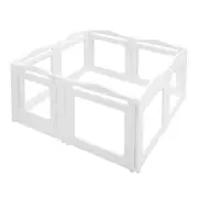 Dog Pet Cat Kennel Cage Enclosure Crate Safety Gate Fence Whelping Box Barrier Indoor Outdoor Kitten Puppy Furniture 8 Panels 75cm Tall