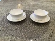 NEW - WEDGWOOD NIGHT AND DAY CUP & SAUCER SET OF TWO