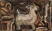 MY GOAT~ MY PRIMITIVE THINGS COLLECTION ~ LINEN RUG PATTERN