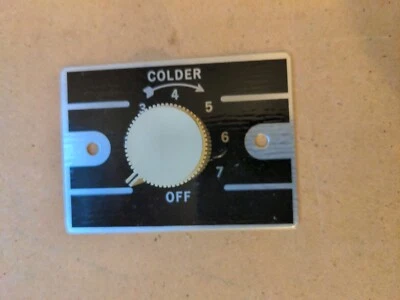 Sub-Zero Legacy Refrigerator Thermostat Control Knob & Faceplate