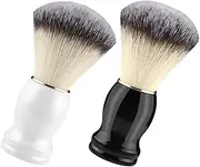 2Pcs Shaving Brush Soft Bristle Foaming Barber Brush for Men Versatile Grooming Tool for Shaving Facial Cleansing and Exfoliation Colors