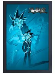 YU GI OH YAMI & YUGI RETROSPECTIVE 13x19 FRAMED GELCOAT ANIME JAPAN YU-GI-OH NEW